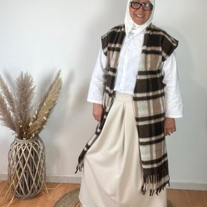 MANTEAU A FRANGES