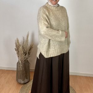 PULL ASYMÉTRIQUE EN MAILLE