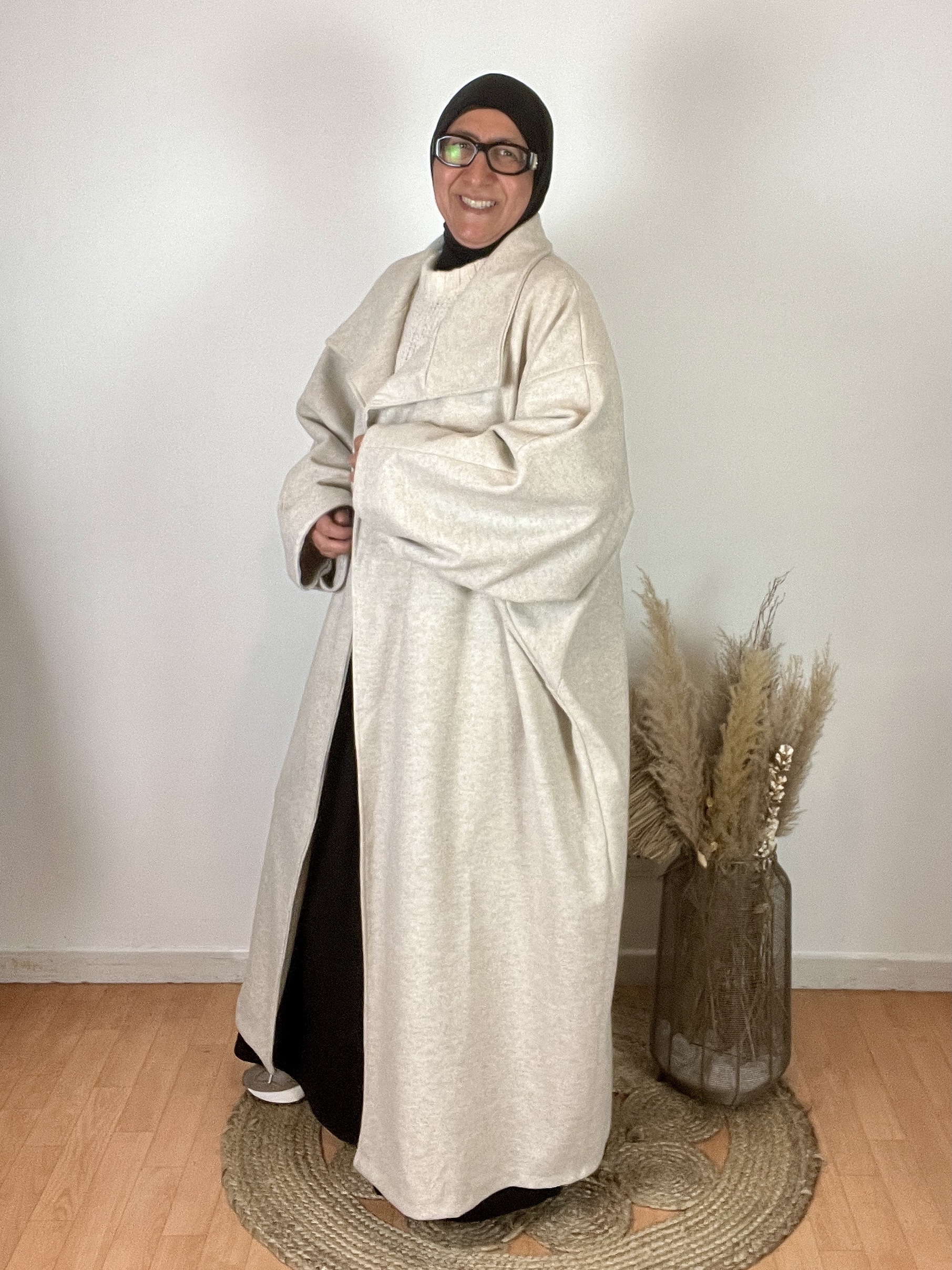 MANTEAU LONG OVERSIZE À GRAND COL – Image 7