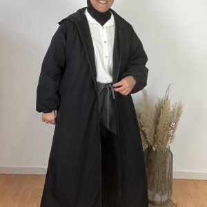 PARKA LONGUE À CAPUCHE ENTIÈREMENT DOUBLÉE